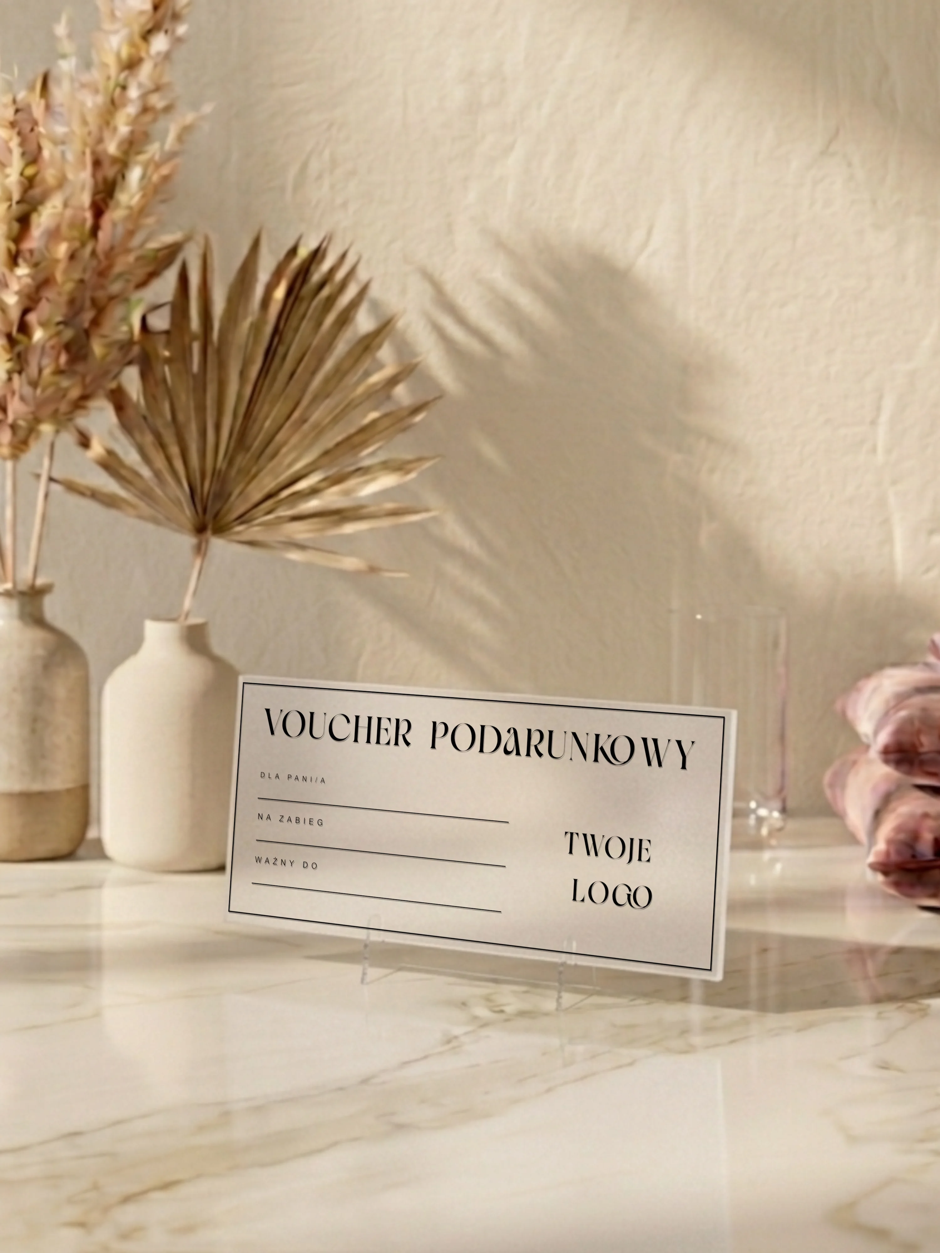 Voucher z plexi z nadrukiem UV – 10 x 20 | Manufaktura Chaosu