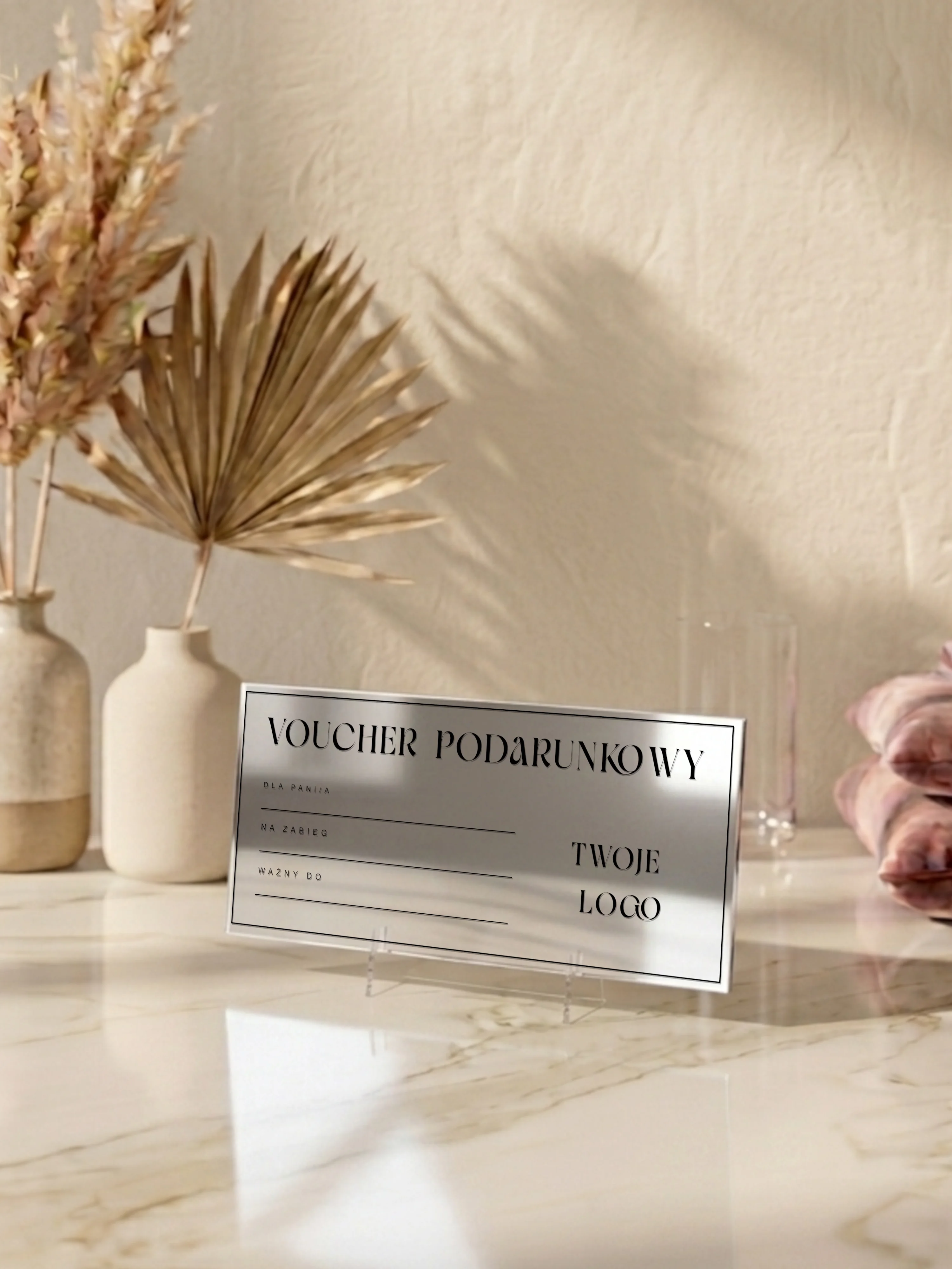 Voucher z plexi z nadrukiem UV – 10 x 20 | Manufaktura Chaosu